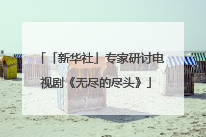 「新华社」专家研讨电视剧《无尽的尽头》