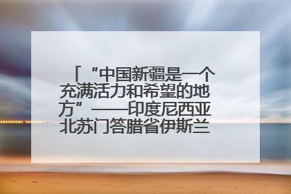“中国新疆是一个充满活力和希望的地方”——印度尼西亚北苏门答腊省伊斯兰教代表团参访新疆