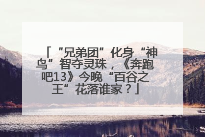 “兄弟团”化身“神鸟”智夺灵珠，《奔跑吧13》今晚“百谷之王”花落谁家？