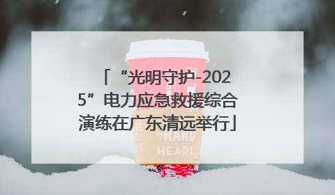 “光明守护-2025”电力应急救援综合演练在广东清远举行