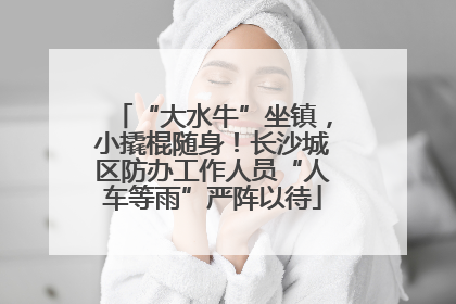 “大水牛”坐镇，小撬棍随身！长沙城区防办工作人员“人车等雨”严阵以待