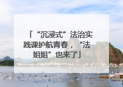 “沉浸式”法治实践课护航青春，“法姐姐”也来了