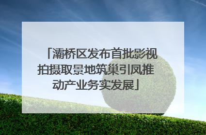 灞桥区发布首批影视拍摄取景地筑巢引凤推动产业务实发展