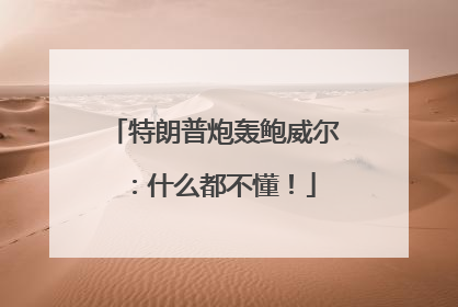 特朗普炮轰鲍威尔：什么都不懂！