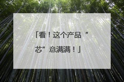 看！这个产品“芯”意满满！