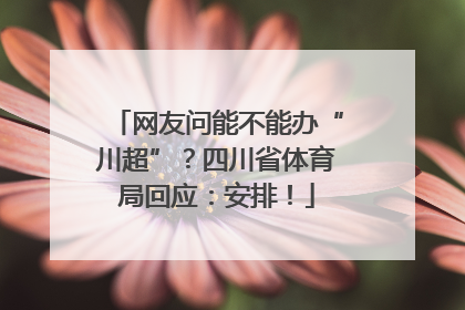 网友问能不能办“川超”？四川省体育局回应：安排！