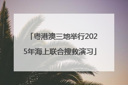 粤港澳三地举行2025年海上联合搜救演习