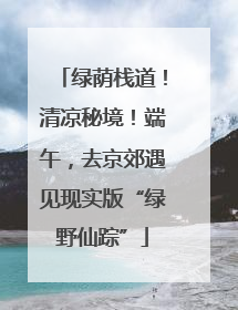绿荫栈道！清凉秘境！端午，去京郊遇见现实版“绿野仙踪”