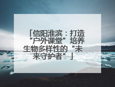 信阳淮滨：打造“户外课堂”培养生物多样性的“未来守护者”