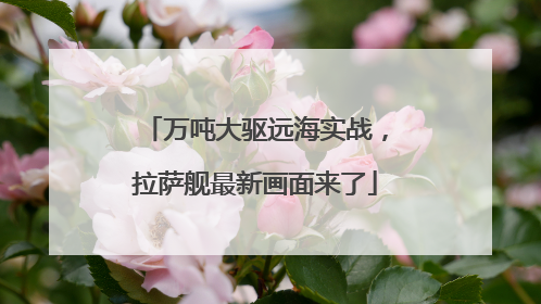 万吨大驱远海实战，拉萨舰最新画面来了