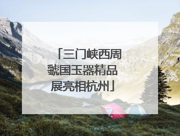 三门峡西周虢国玉器精品展亮相杭州