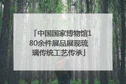 中国国家博物馆180余件展品展现琉璃传统工艺传承