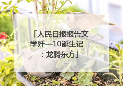 人民日报报告文学歼—10诞生记：龙腾东方