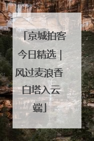 京城拍客今日精选｜风过麦浪香 白塔入云端