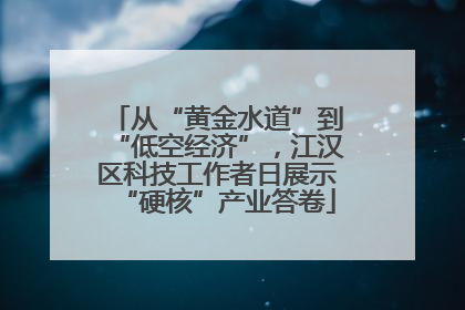 从“黄金水道”到“低空经济”，江汉区科技工作者日展示“硬核”产业答卷
