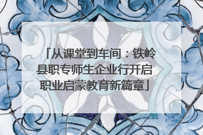 从课堂到车间：铁岭县职专师生企业行开启职业启蒙教育新篇章