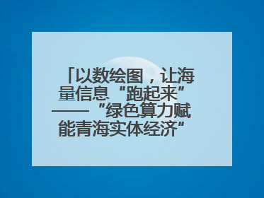 以数绘图，让海量信息“跑起来”——“绿色算力赋能青海实体经济”系列报道①