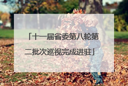 十一届省委第八轮第二批次巡视完成进驻