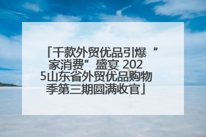 千款外贸优品引爆“家消费”盛宴 2025山东省外贸优品购物季第三期圆满收官