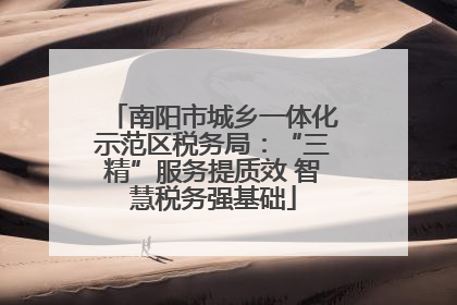 南阳市城乡一体化示范区税务局：“三精”服务提质效 智慧税务强基础