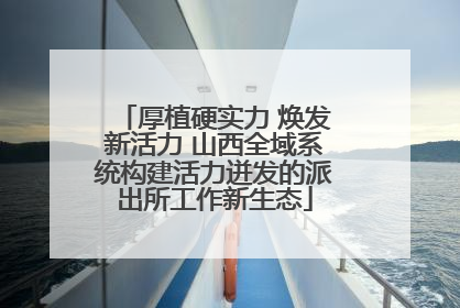 厚植硬实力 焕发新活力 山西全域系统构建活力迸发的派出所工作新生态