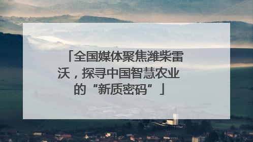 全国媒体聚焦潍柴雷沃，探寻中国智慧农业的“新质密码”