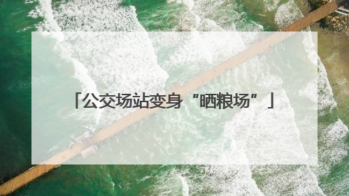 公交场站变身“晒粮场”