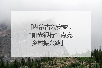 内蒙古兴安盟：“阳光银行”点亮乡村振兴路