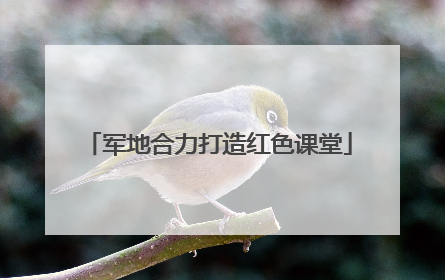 军地合力打造红色课堂