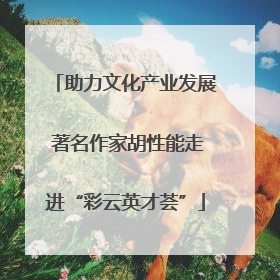 助力文化产业发展 著名作家胡性能走进“彩云英才荟”