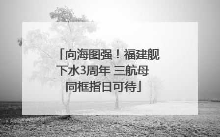 向海图强！福建舰下水3周年 三航母同框指日可待