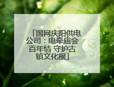 国网庆阳供电公司：电牵庙会百年情 守护古镇文化根