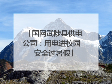 国网武陟县供电公司：用电进校园  安全过暑假