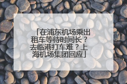 在浦东机场乘出租车等待时间长？去临港打车难？上海机场集团回应