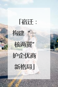 宿迁：构建“一核两翼”护企优商新格局