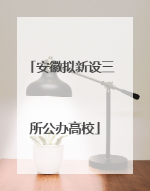 安徽拟新设三所公办高校