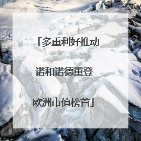多重利好推动 诺和诺德重登欧洲市值榜首