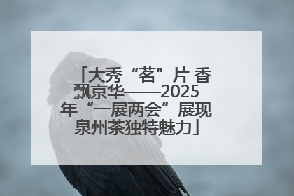 大秀“茗”片 香飘京华——2025年“一展两会”展现泉州茶独特魅力