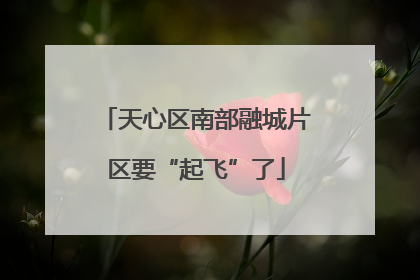 天心区南部融城片区要“起飞”了