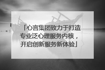 心言集团致力于打造专业泛心理服务内核，开启创新服务新体验