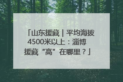 山东援藏｜平均海拔4500米以上：淄博援藏“高”在哪里？