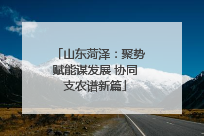 山东菏泽：聚势赋能谋发展 协同支农谱新篇