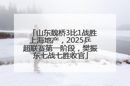 山东魏桥3比1战胜上海地产，2025乒超联赛第一阶段，樊振东七战七胜收官