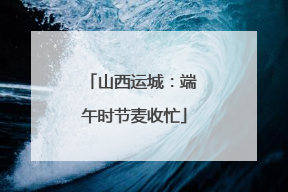 山西运城：端午时节麦收忙