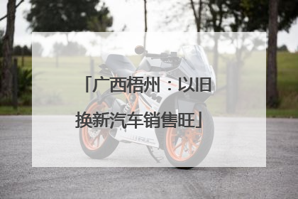 广西梧州：以旧换新汽车销售旺