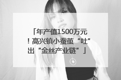 年产值1500万元！高兴镇小蚕茧“吐”出“金丝产业链”