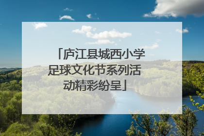 庐江县城西小学足球文化节系列活动精彩纷呈