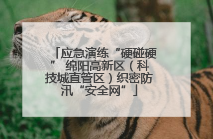 应急演练“硬碰硬” 绵阳高新区（科技城直管区）织密防汛“安全网”
