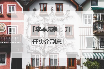 李季履新，升任央企副总