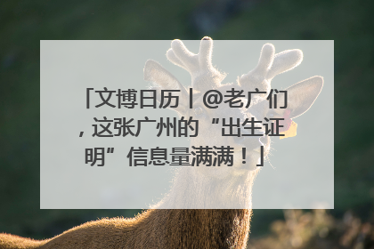 文博日历丨@老广们，这张广州的“出生证明”信息量满满！
